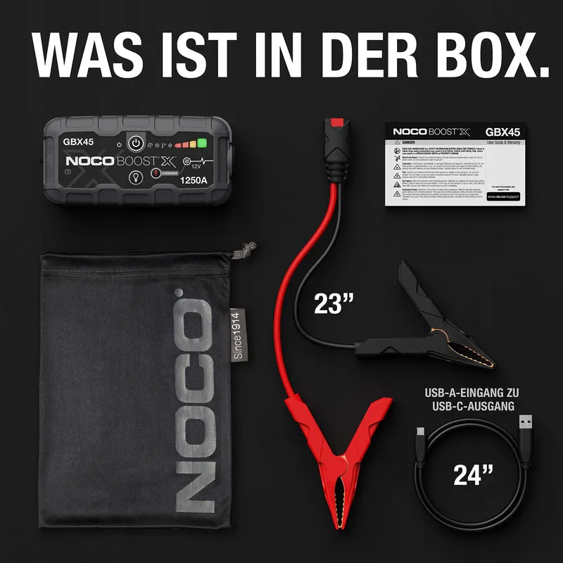 NOCO Boost X GBX45 Starthulp Powerbank 1250A 12V 6,5L Benzine 4,0L Diesel — foto 7