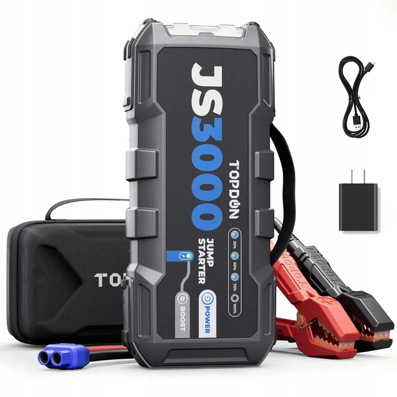 TOPDON JS3000 Powerbank 3000A 24000mAh 9L Benzine 7L Diesel — foto 8