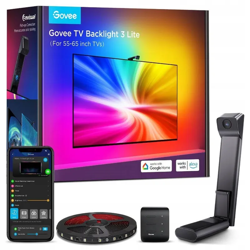 GOVEE TV Ledstrip 3 Lite RGBICW 3,6m met Camera App-besturing — foto 15