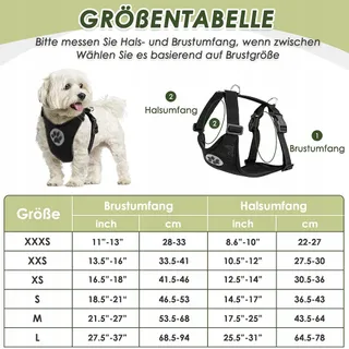 EYEIN Hondentuig met Veiligheidsgordel Verstelbaar Zwart M — miniatuur 4