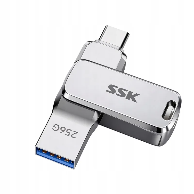 SSK 256GB USB Stick Type A C Snel Waterdicht Stofdicht — foto 1