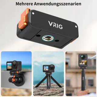 VRIG Magnetische Statiefadapter 1/4 Voor DJI Osmo Action 5 4 3 — miniatuur 2