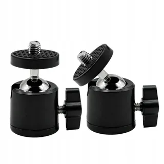 Unikeen Mini Kogelkop Statief 360° 1/4" Camera LED Microfoon