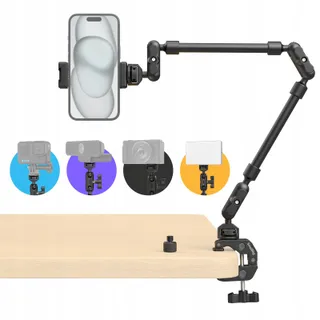 SMALLRIG Bureauhouder met Arm 22 Inch Telefoon Camera Microfoon
