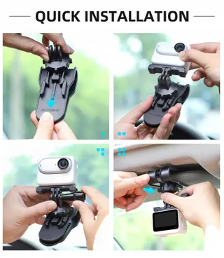 LUPHOLUE Zonneklep Cliphouder Auto GoPro DJI Insta360 — miniatuur 2