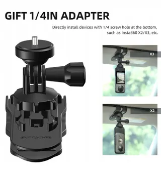 LUPHOLUE Zonneklep Cliphouder Auto GoPro DJI Insta360 — miniatuur 3