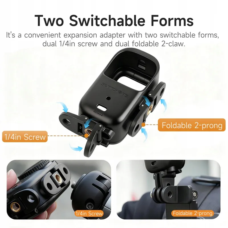 ZJRXM Beschermkooi Voor DJI Osmo Nano 1/4 Inch Horizontaal Verticaal — foto 3