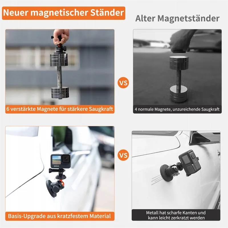 VRIG Magnetische Houder Actiecamera 360° GoPro DJI — foto 5