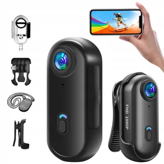 BAOBYLON Mini Action Cam WiFi 1080P Onderwater Helm Fiets Zwart — miniatuur 1