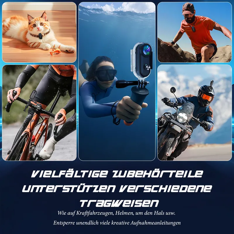 BAOBYLON Mini Action Cam WiFi 1080P Onderwater Helm Fiets Zwart — foto 5