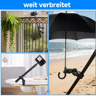 PETOUR Selfiestick 150cm Motor Fiets Insta360 X5 X4 X3 — miniatuur 8