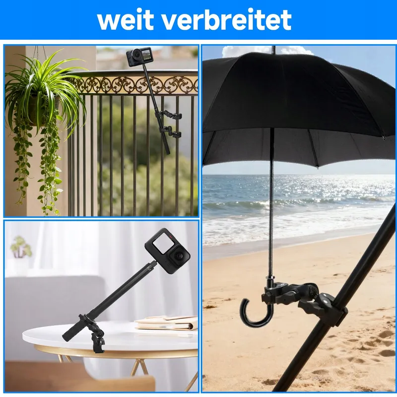 PETOUR Selfiestick 150cm Motor Fiets Insta360 X5 X4 X3 — foto 8
