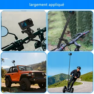PETOUR Selfiestick 150cm Motor Fiets Insta360 X5 X4 X3 — miniatuur 9