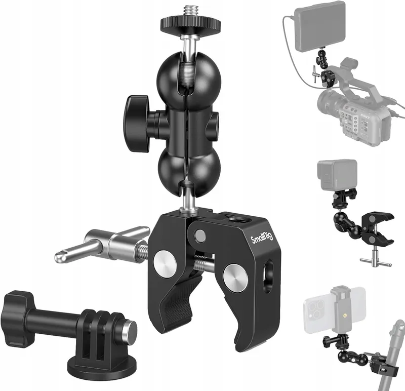 SMALLRIG 1138B Mini Magic Arm Super Clamp 360 GoPro 1,5kg — foto 1