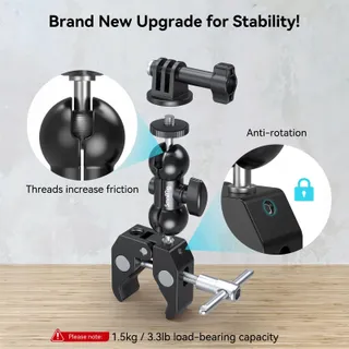 SMALLRIG 1138B Mini Magic Arm Super Clamp 360 GoPro 1,5kg — miniatuur 2