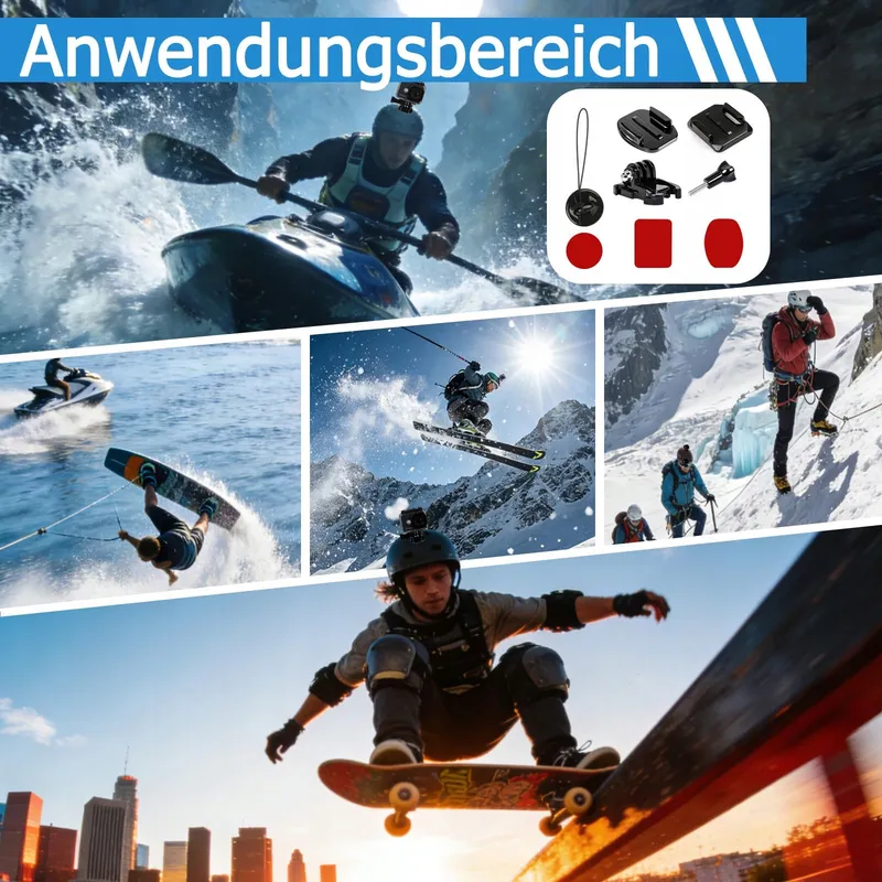 PDKKFF Set 24 Zelfklevende Helmhouders voor GoPro DJI Insta360 — foto 7
