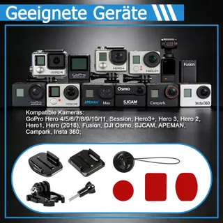 PDKKFF Set 24 Zelfklevende Helmhouders voor GoPro DJI Insta360 — miniatuur 6