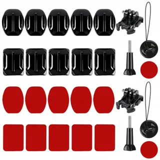 PDKKFF Set 24 Zelfklevende Helmhouders voor GoPro DJI Insta360 — miniatuur 1