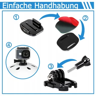 PDKKFF Set 24 Zelfklevende Helmhouders voor GoPro DJI Insta360 — miniatuur 4