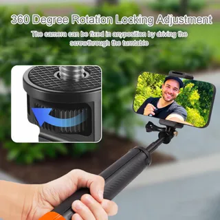 ENIYOU Statiefadapter 1/4" GoPro Sony 4 Stuks Zwart — miniatuur 5