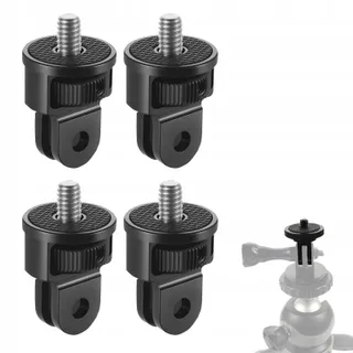 ENIYOU Statiefadapter 1/4" GoPro Sony 4 Stuks Zwart — miniatuur 1