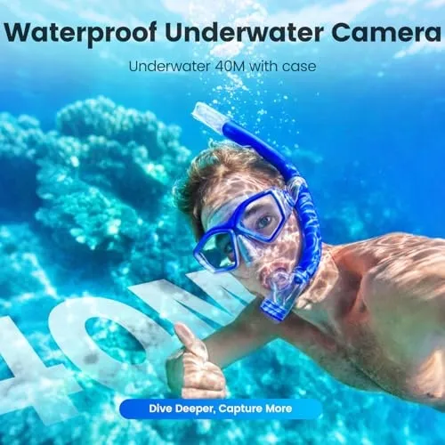 TIMNUT Actiecamera 4K 48MP WiFi EIS 40M Waterdicht 64GB Zoom — foto 5