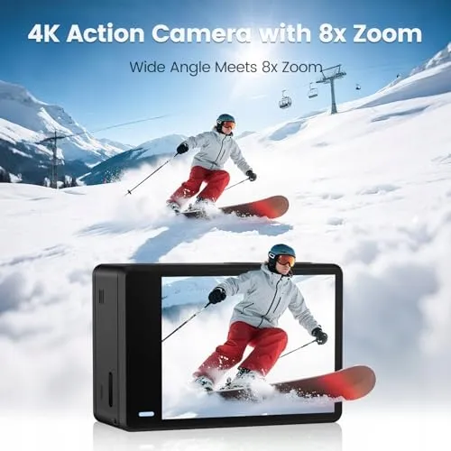 TIMNUT Actiecamera 4K 48MP WiFi EIS 40M Waterdicht 64GB Zoom — foto 3