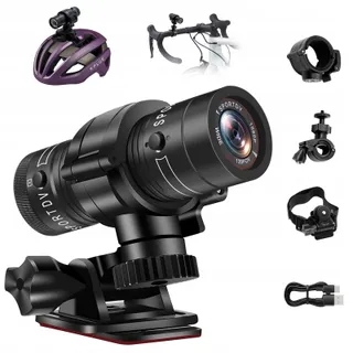 PUDET LUO Actiecamera 1080P HD 120° Waterdicht Helm Fiets