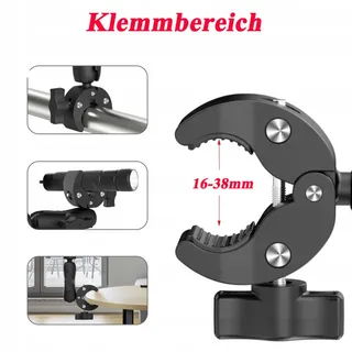 ANHOER Stuurhouder Camera voor GoPro Hero 13-9 Max Insta360 — miniatuur 4