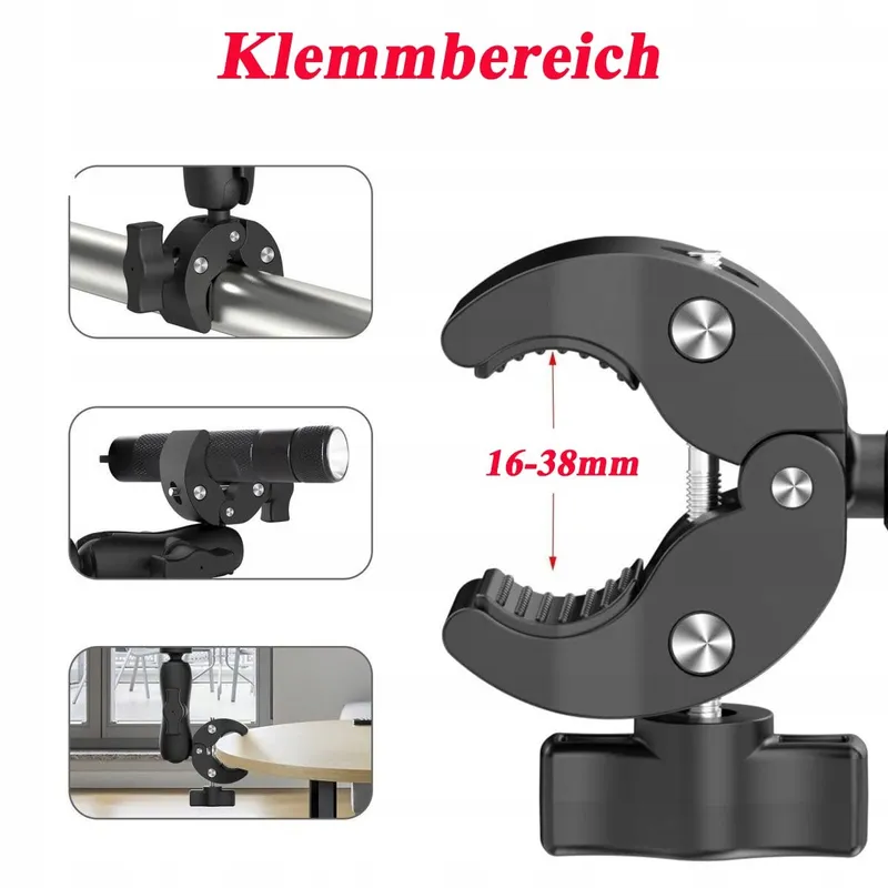 ANHOER Stuurhouder Camera voor GoPro Hero 13-9 Max Insta360 — foto 4