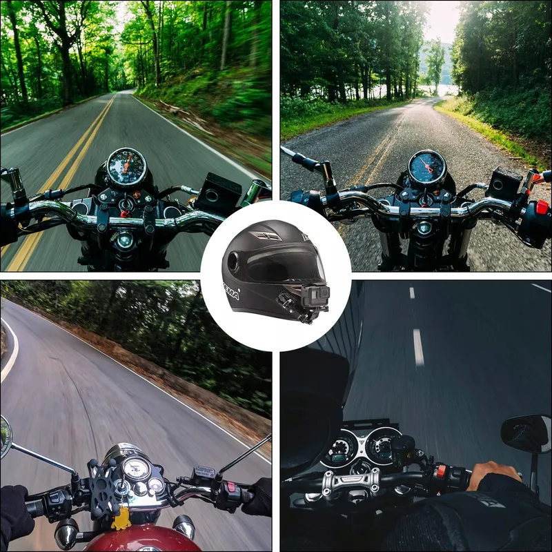LUPHOLUE Kin Zwenkhouder Helm GoPro Hero 13 12 11 Zwart — foto 5