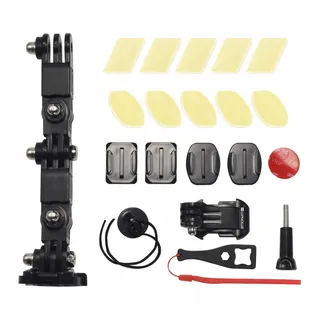 LUPHOLUE Kin Zwenkhouder Helm GoPro Hero 13 12 11 Zwart — miniatuur 6