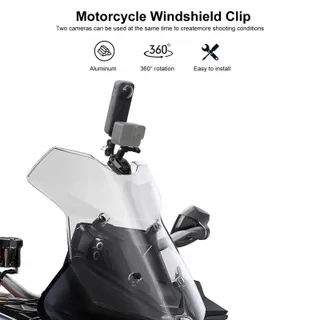 LUPHOLUE Windschermclip Motorfiets Voor GoPro Insta360 DJI Smartphone — miniatuur 5