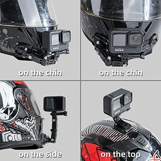 SUREWO Helmhouder voor GoPro Hero 13 DJI Osmo Action Zwart — miniatuur 6