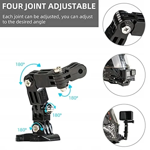 SUREWO Helmhouder voor GoPro Hero 13 DJI Osmo Action Zwart — foto 2