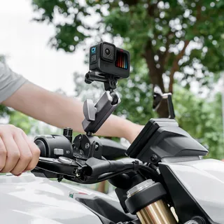 VZU Motorhouder GoPro Insta360 DJI Dual 360° Draaibaar Fiets — miniatuur 6