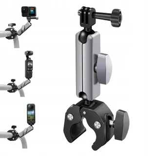 VZU Motorhouder GoPro Insta360 DJI Dual 360° Draaibaar Fiets — miniatuur 1