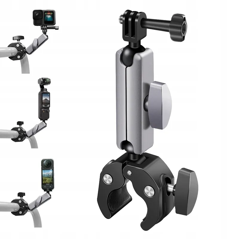 VZU Motorhouder GoPro Insta360 DJI Dual 360° Draaibaar Fiets — foto 1