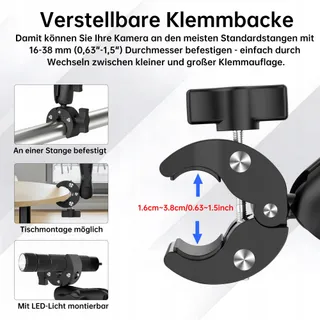 NUOBAKE Stuurhouder Set Sportcamera GoPro Insta360 — miniatuur 7