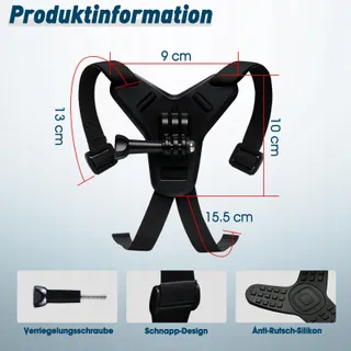 ZAZAFOLORA Helmhouder Antislip Siliconen GoPro DJI Insta360 — miniatuur 2