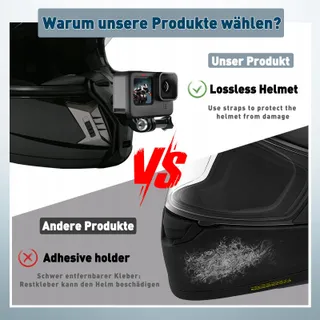 ZAZAFOLORA Helmhouder Antislip Siliconen GoPro DJI Insta360 — miniatuur 3