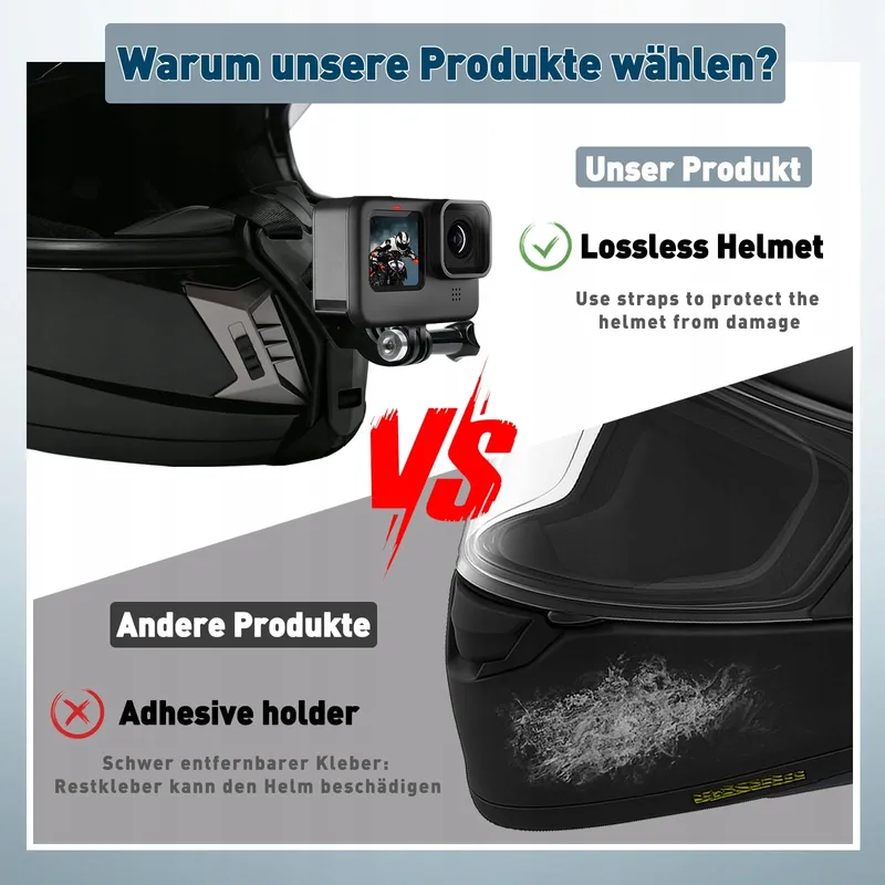 ZAZAFOLORA Helmhouder Antislip Siliconen GoPro DJI Insta360 — foto 3