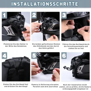 ZAZAFOLORA Helmhouder Antislip Siliconen GoPro DJI Insta360 — miniatuur 4