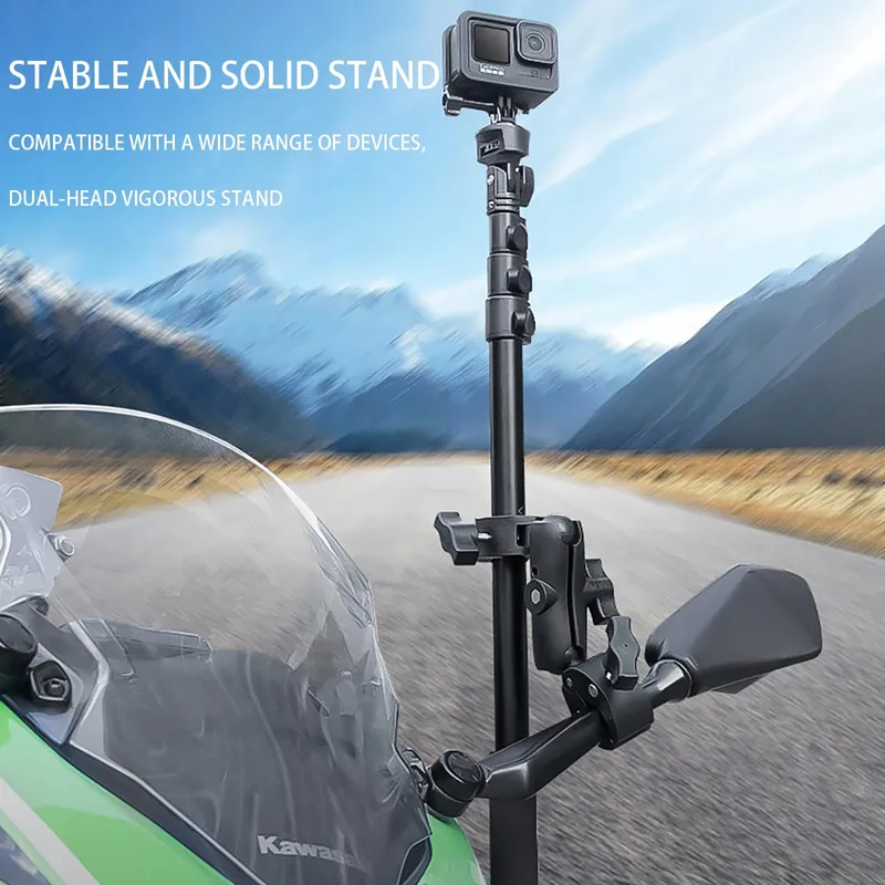 NEWFUN Camerahouder voor Insta360 X4 Motorfiets Kit 360° Stabiel — foto 6