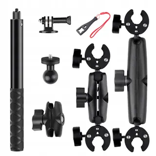 NEWFUN Camerahouder voor Insta360 X4 Motorfiets Kit 360° Stabiel — miniatuur 1
