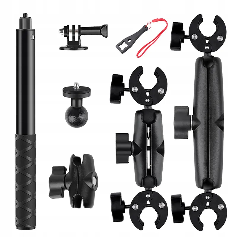 NEWFUN Camerahouder voor Insta360 X4 Motorfiets Kit 360° Stabiel — foto 1