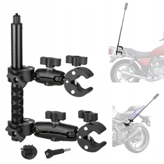 WODHMIEY Motorfiets Stuurhouder Actiecamera Selfiestick 120cm