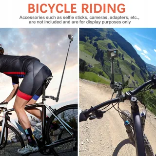 UNSTINCER Dubbele Klem Magic Arm Insta360 X5 X4 X3 Fiets — miniatuur 6