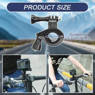 JEYORZY Actiecamerahouder Fiets Motor GoPro Zwart — miniatuur 6