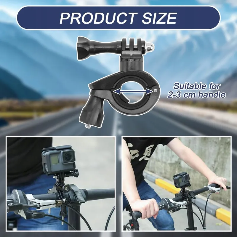 JEYORZY Actiecamerahouder Fiets Motor GoPro Zwart — foto 6